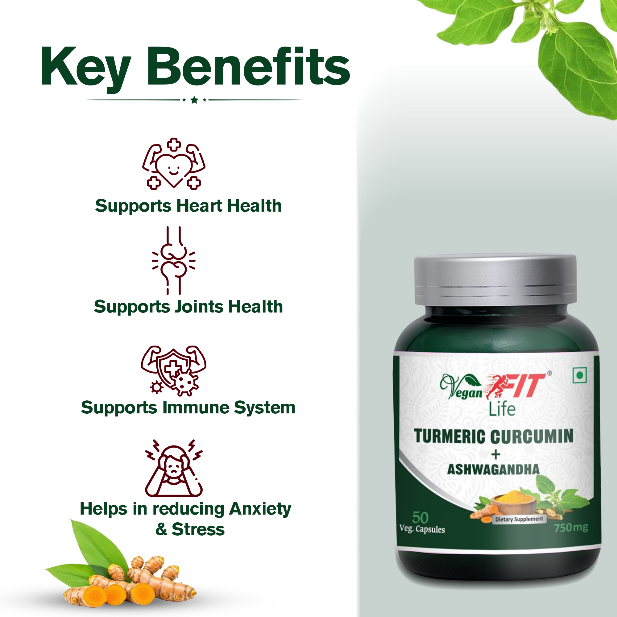 Turmeric Curcumin + Ashwagandha